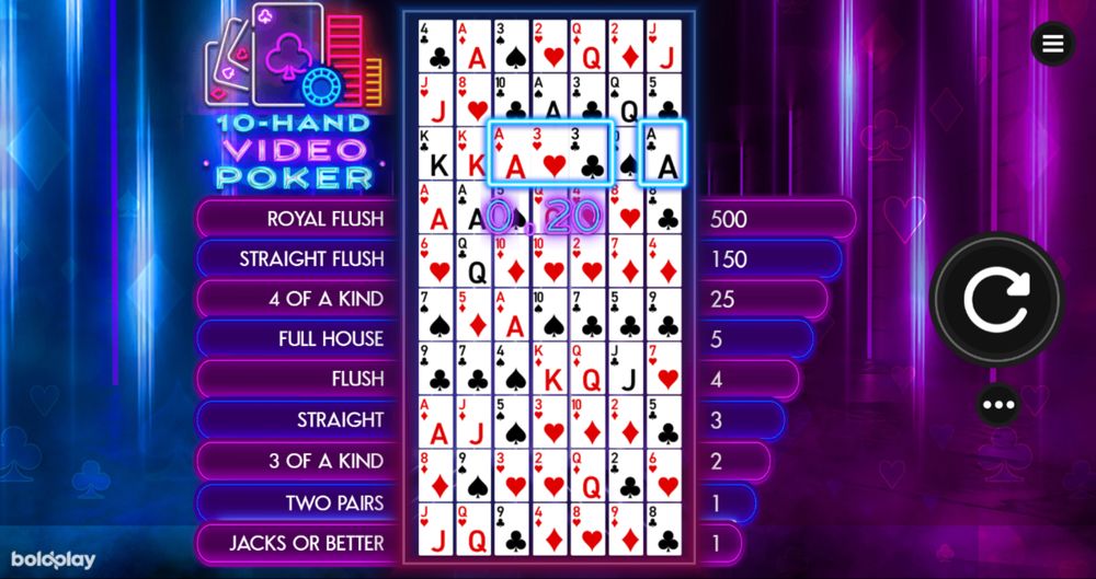 10 Hand Video Poker