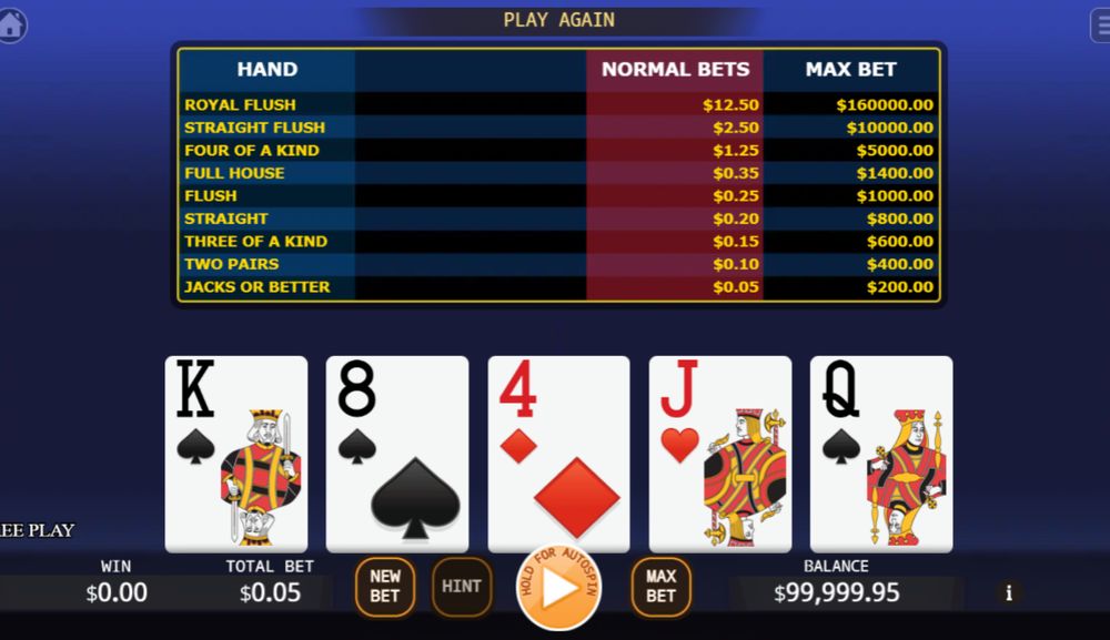 Lucky Video Poker