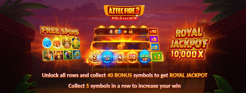 Aztec Fire 2: Hold and Win