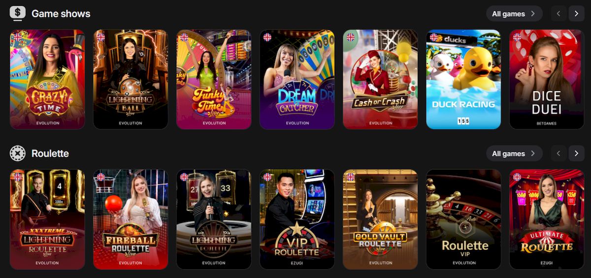 Espejo del casino 1win