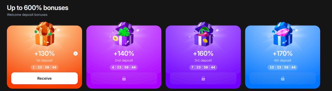 Bonos, tiradas gratis y códigos promocionales del casino 1win
