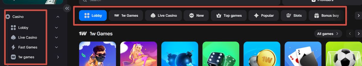Cuenta personal del casino 1win: inicio de sesión, funcionalidad y navegación