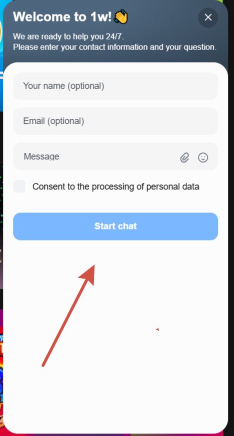 Línea directa de 1win: teléfono y datos de contacto actuales