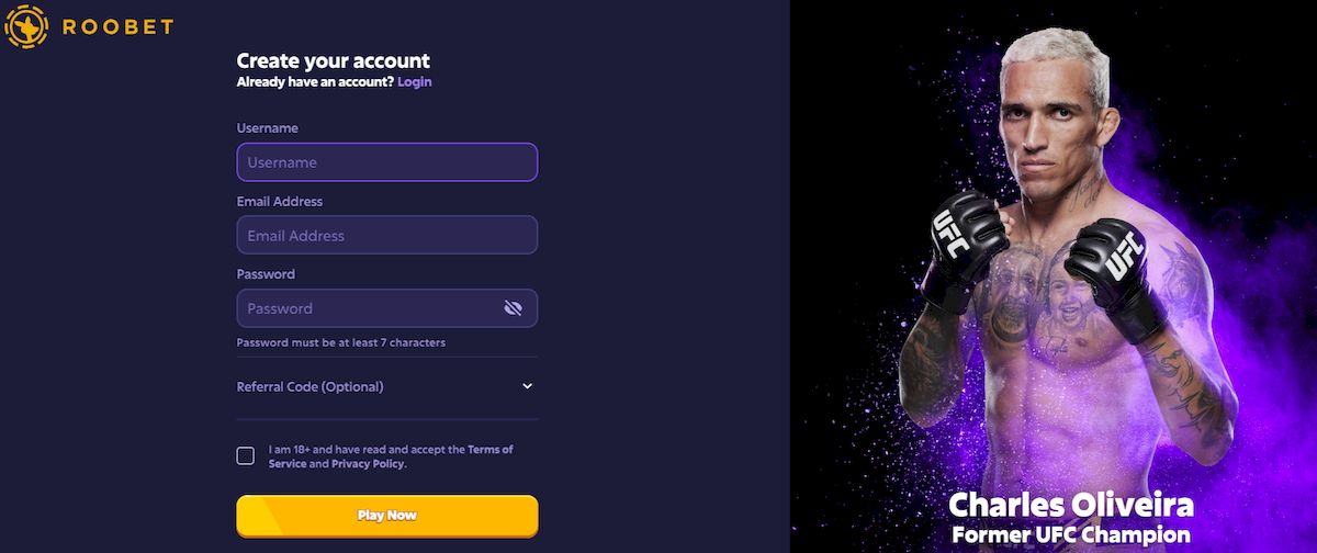 Registro en Roobet: instrucciones paso a paso
