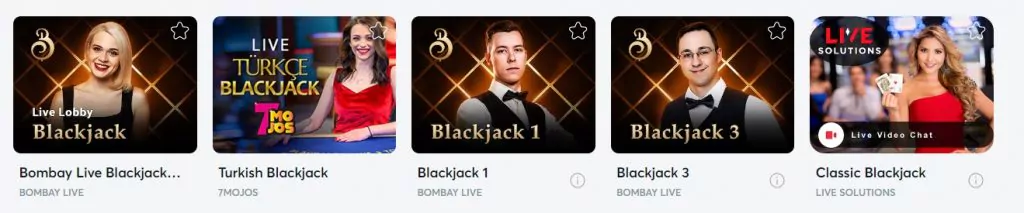 Blackjack Bitcasino