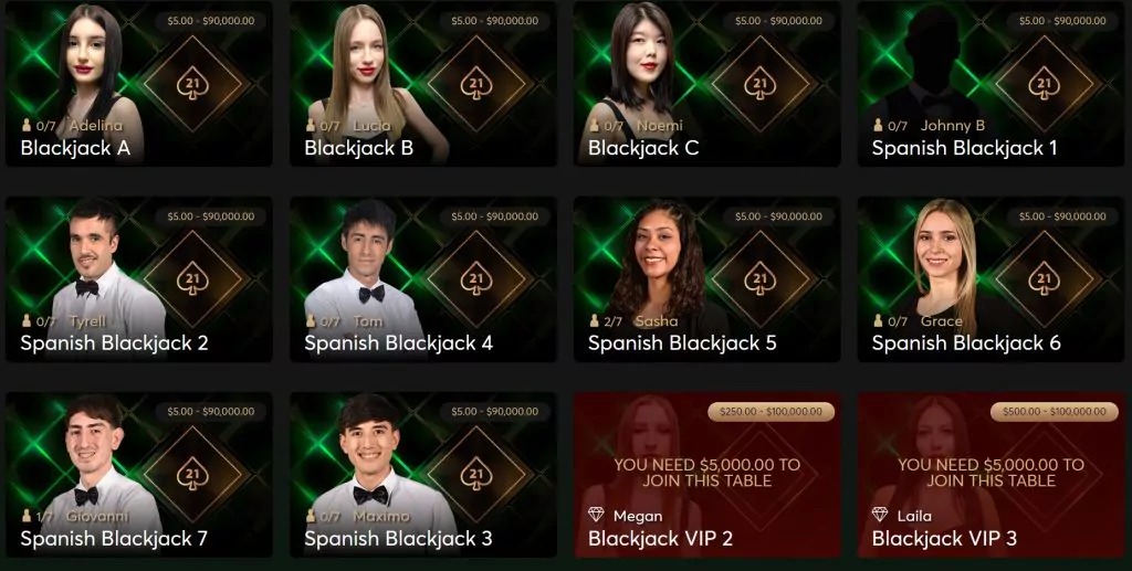Blackjack Bitcasino